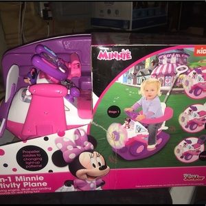 minnie mouse airplane riding toy